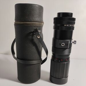 Vintage Auto Sears Tele-Zoom 90-230mm 1:4.5 Auto Lens w/ Leather Case